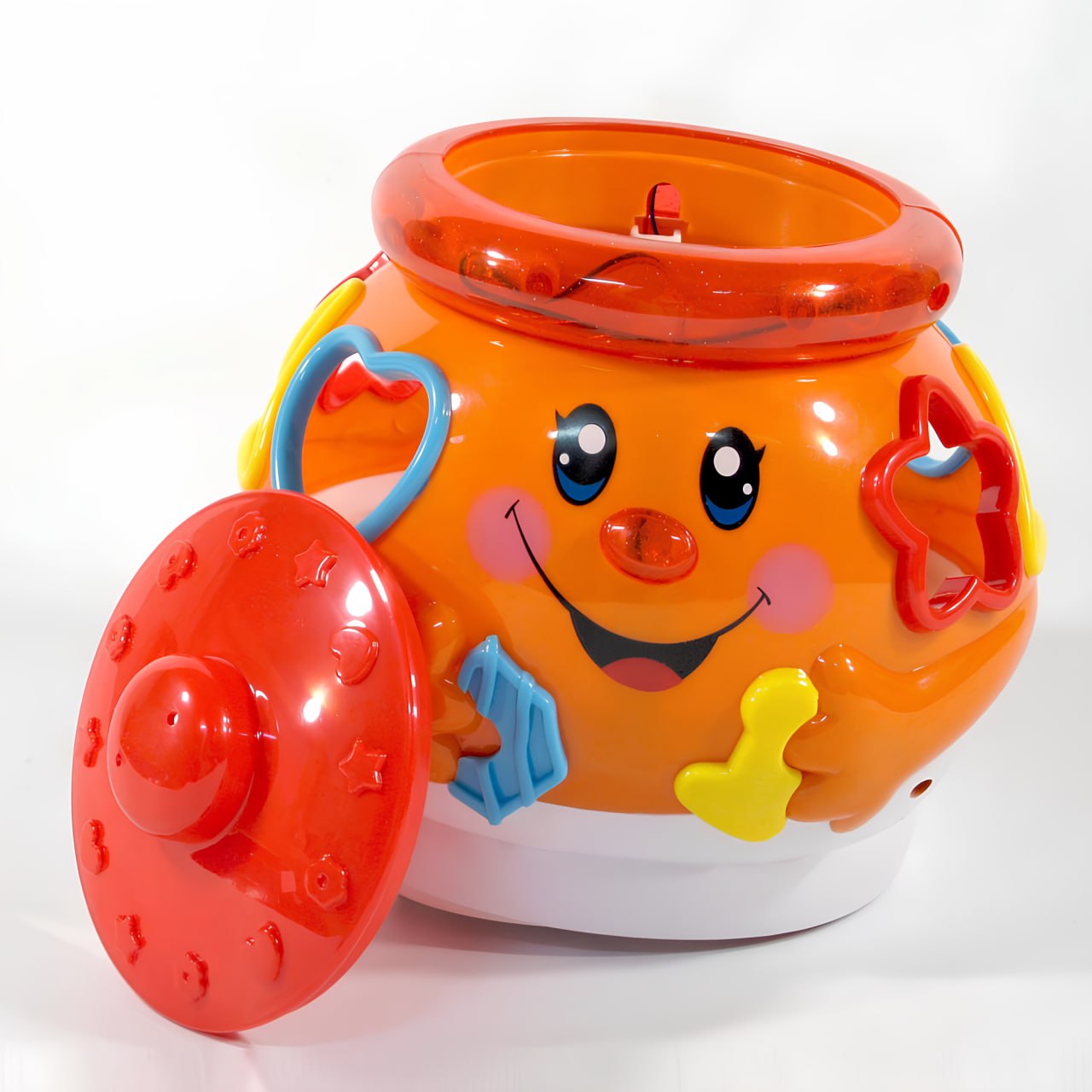 Муз. сортер "Горшочек" LIMO TOY свет, бат., в кор. 23*23*15см (24шт)