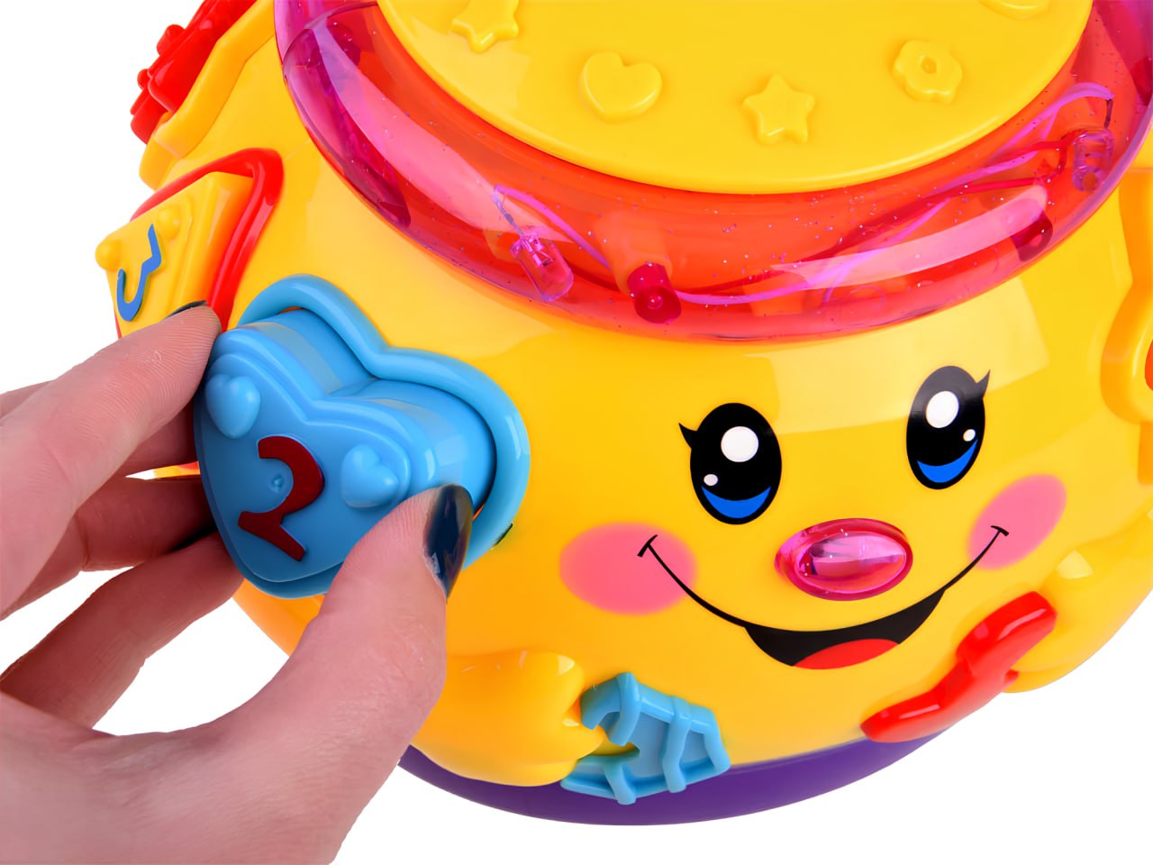 Муз. сортер "Горшочек" LIMO TOY свет, бат., в кор. 23*23*15см (24шт)