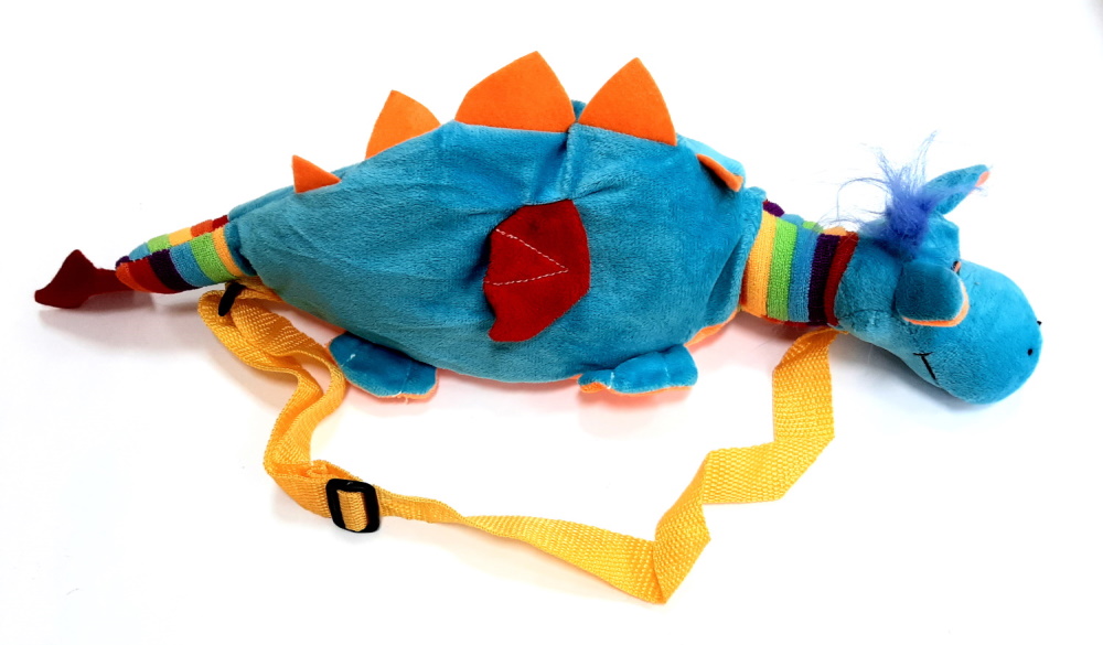 Рюкзак "Дракончик" с полосатым хвостом, 45см