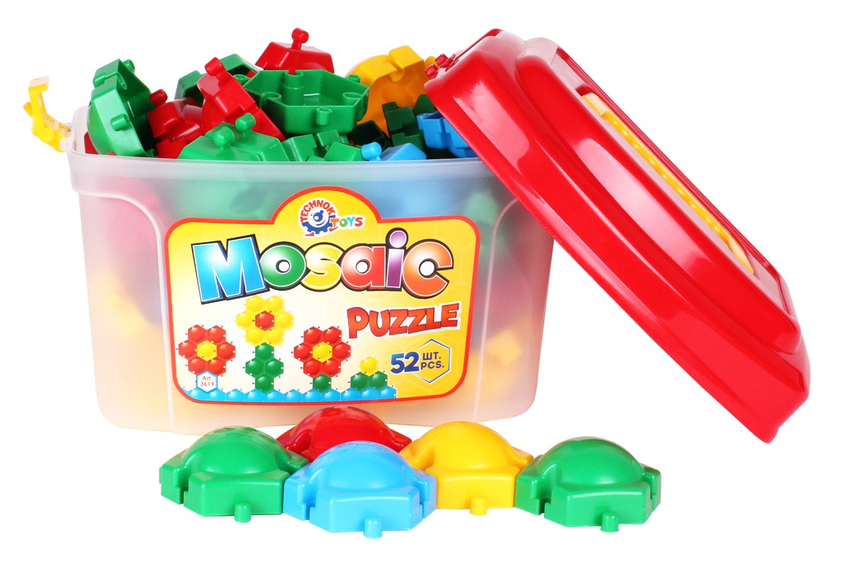 Мозаика-пазлы "Бджілка" 52 дет., в чемод. 22*19*14см, ТМ Технок, Украина (10шт)