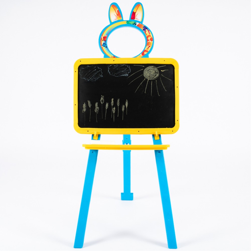 Мольберт для рисования, магн.(мел и маркер), желто-гол., в кор. 50*45*8см, ТМ Долони, Украина (8шт)