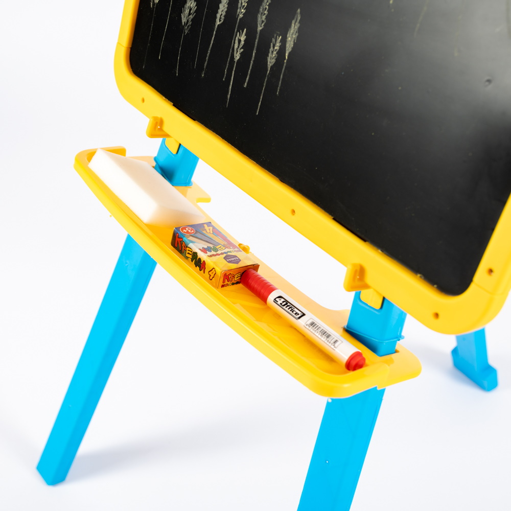 Мольберт для рисования, магн.(мел и маркер), желто-гол., в кор. 50*45*8см, ТМ Долони, Украина (8шт)