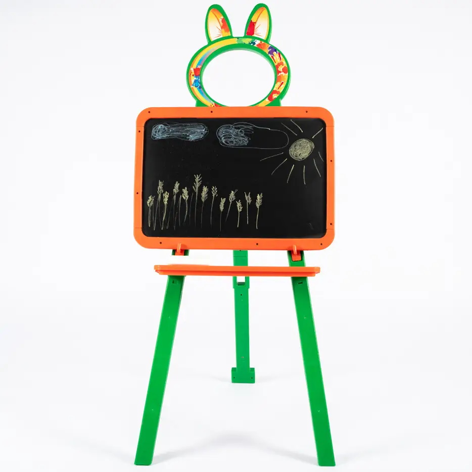 Мольберт для малювання, магнітний (для крейди та маркера), оранжево-зелений, в кор. 50*45*8см, ТМ Долоні, Україна (8шт)