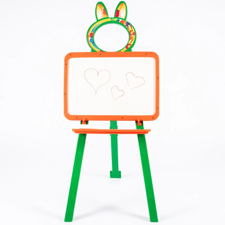 Мольберт для малювання, магнітний (для крейди та маркера), оранжево-зелений, в кор. 50*45*8см, ТМ Долоні, Україна (8шт)