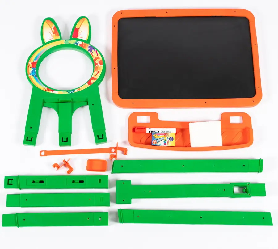 Мольберт для малювання, магнітний (для крейди та маркера), оранжево-зелений, в кор. 50*45*8см, ТМ Долоні, Україна (8шт)