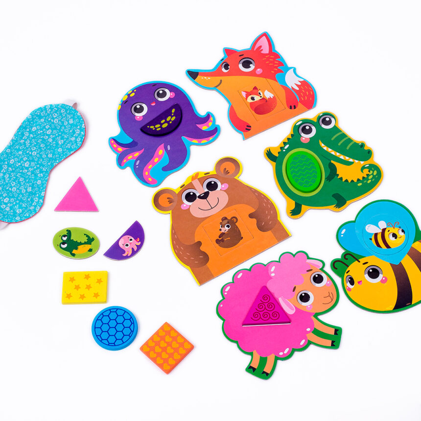 Дерев'яна гра "Мозаїка. Звiрята", у кор. 21*21*6см, ТМ Vladi Toys, Україна