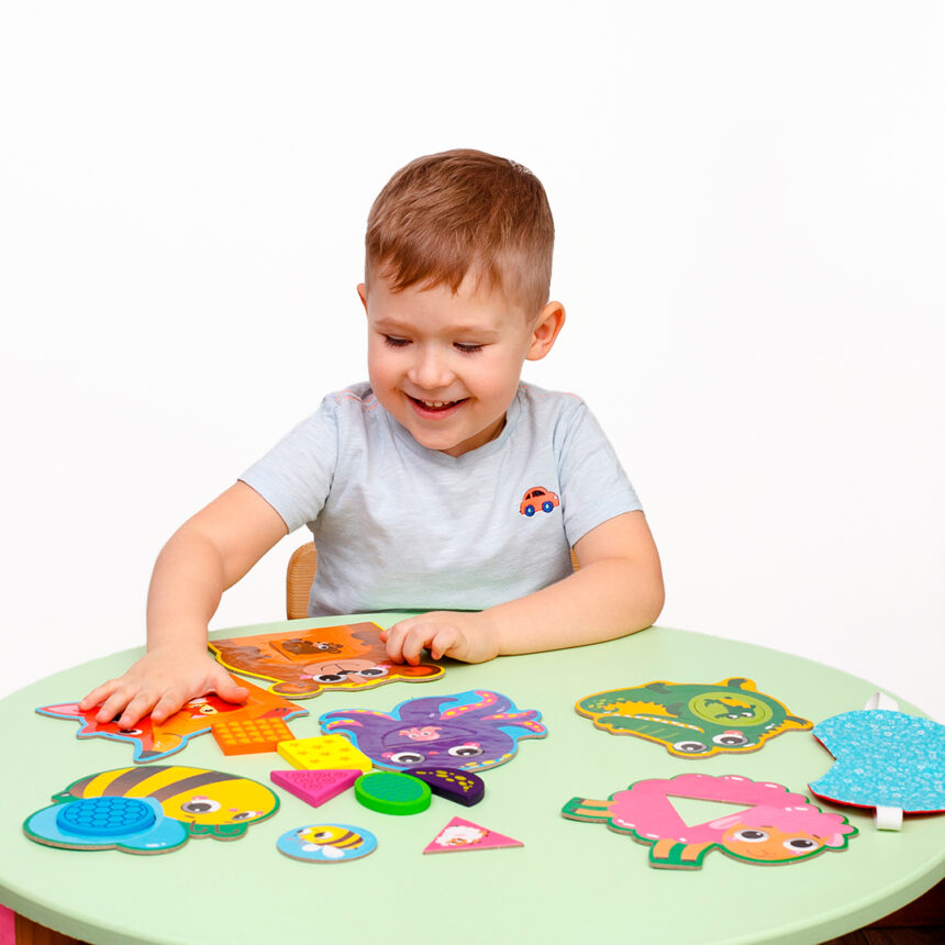 Дерев'яна гра "Мозаїка. Звiрята", у кор. 21*21*6см, ТМ Vladi Toys, Україна