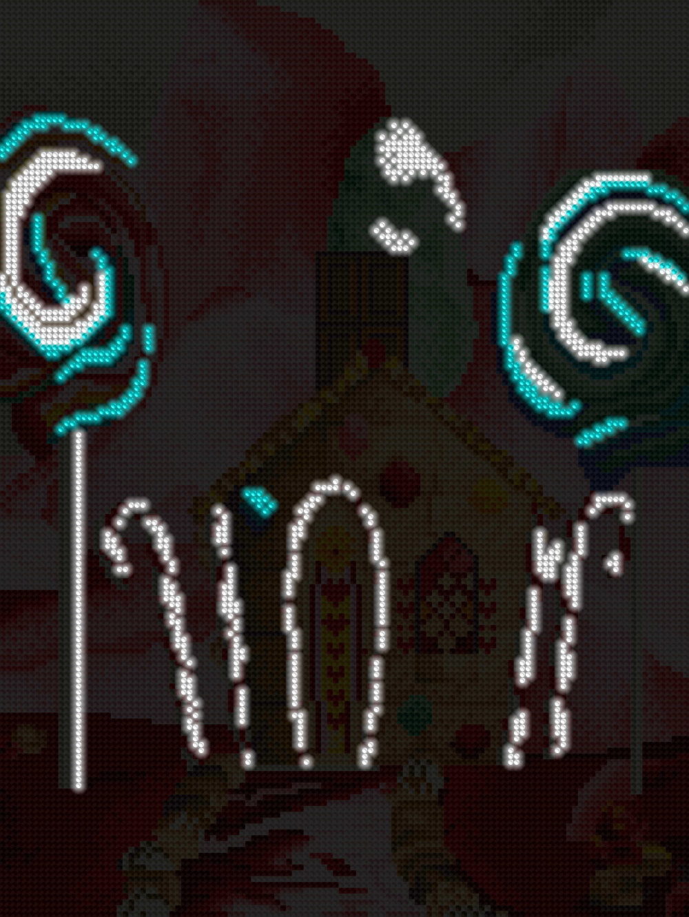 Алмазная мозаика неоновая "Сладкая мечта", 30*40см, без подрамника, в кор. 42*6,5*4см, ТМ Dreamtoys