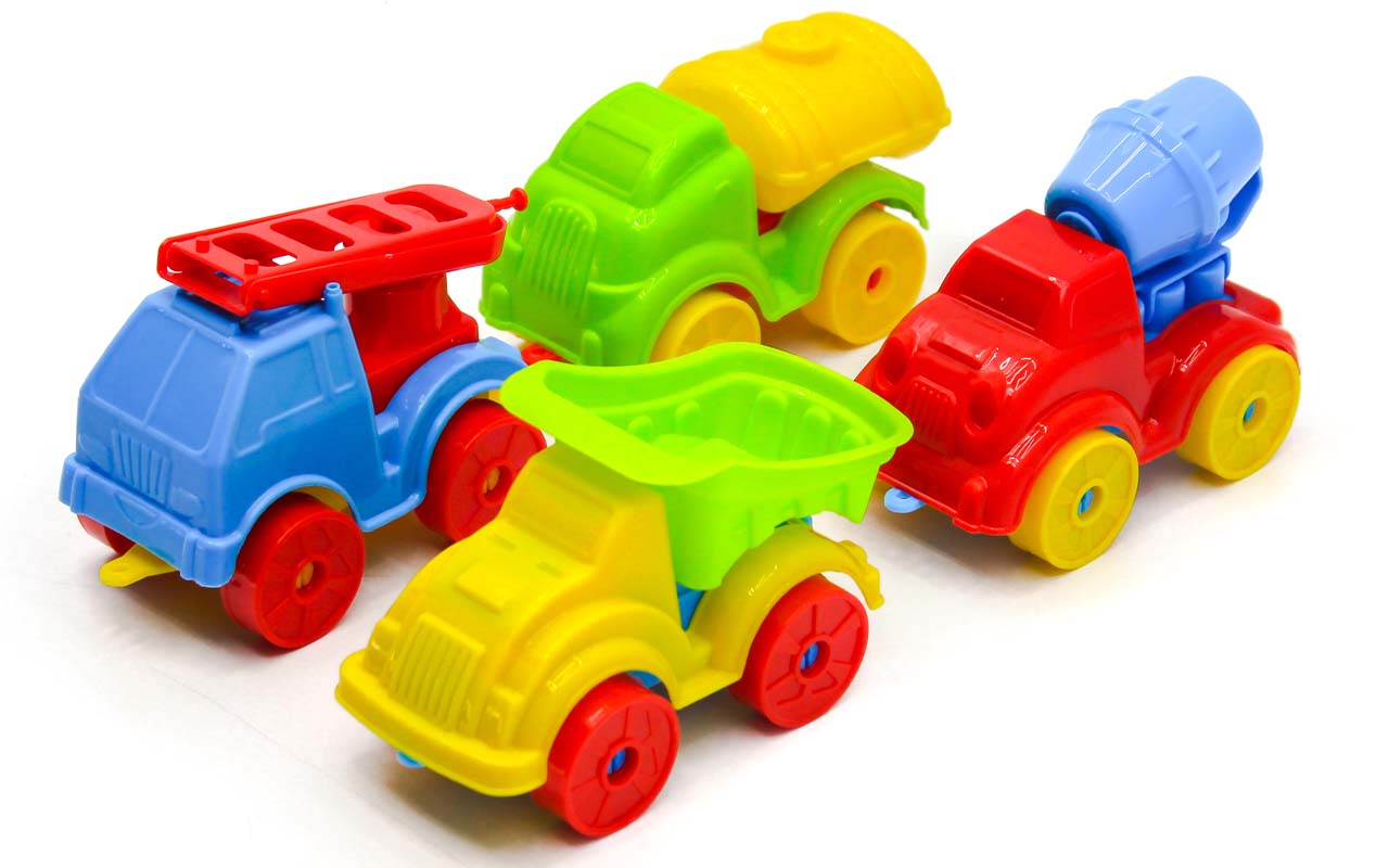 Конструктор "Малюк Трак 2" наб. 4 маш. бетономешалки, самосвал, ТМ MAXIMUS, Украина