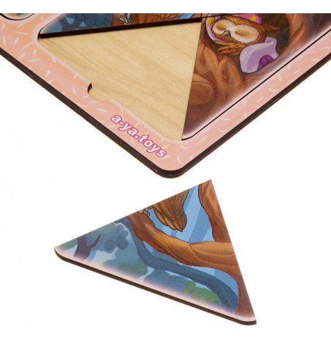 Пазлы в рамке "Вороны и совы", 23*16см, ТМ Ань-Янь, Украина