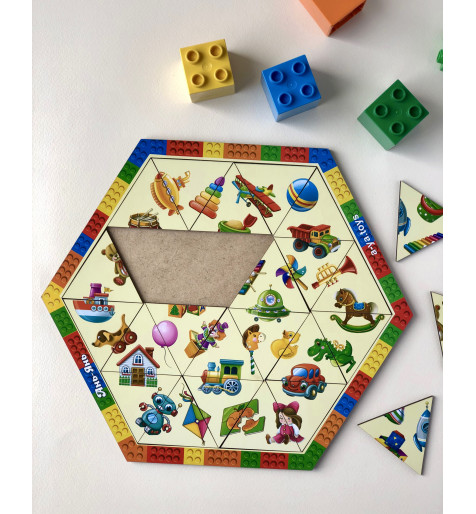 Пазл-головоломка "Іграшки", 24см, ТМ Ань-Янь, Україна.