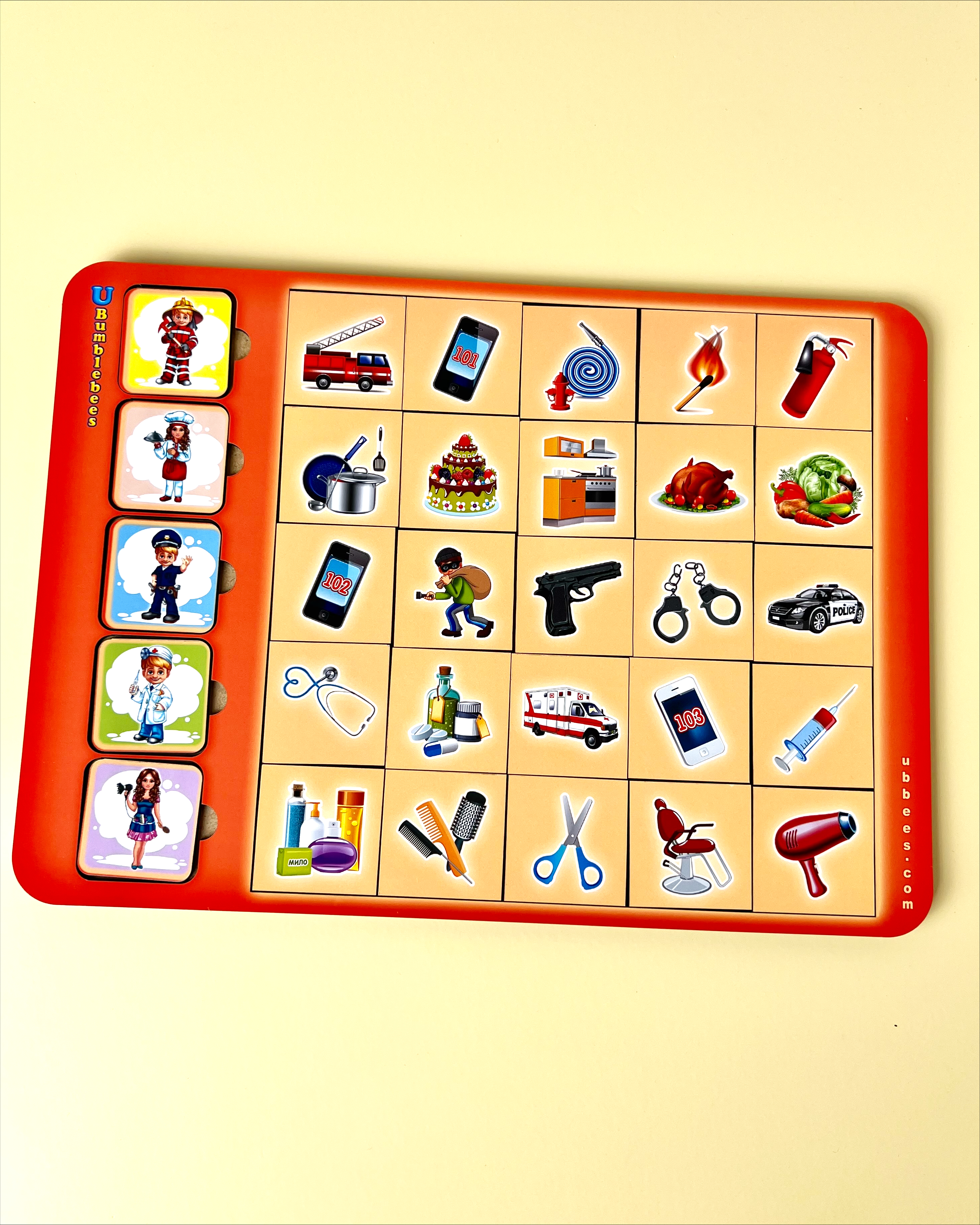 Сортер: "Ассоциации-профессии", 31*24см, ТМ Ань-Янь, Украина