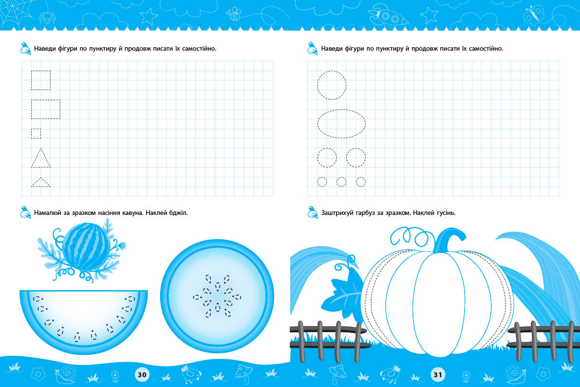 Книга "Комплексні прописи. Для дошкільнят", 20*30см, Украина, ТМ УЛА