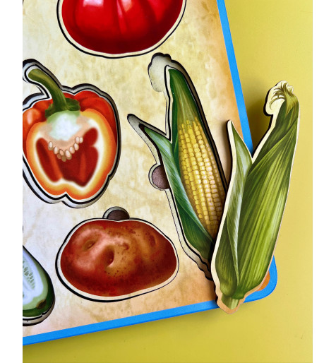 Сортер- пазл "Овочі зовні і всередині", 24*33см, ТМ UBumblebees, Украина