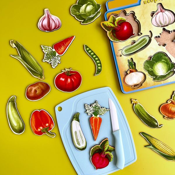 Сортер- пазл "Овочі зовні і всередині", 24*33см, ТМ UBumblebees, Украина