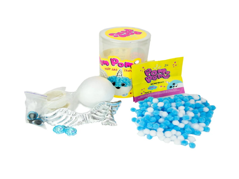 Набор для творчества (укр) "Pom pom Луммі" 16*10см, ТМ Стратег, Украина