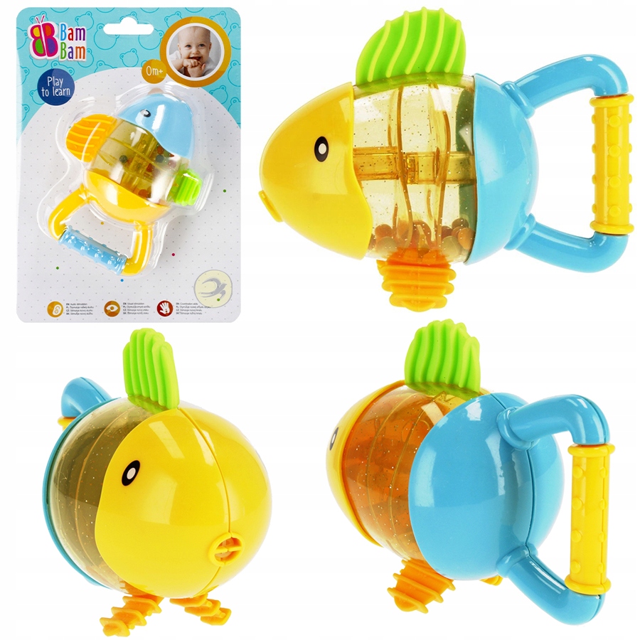 Погремушка "Рыбка", планшет 21*15см, ТМ Bam Bam, Польша