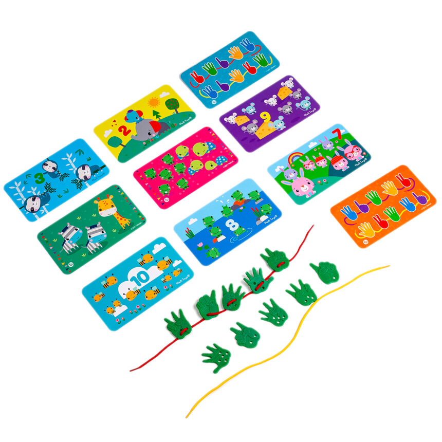 Игра с пластиковыми ладошками "Fisher Price. Вчимося рахувати", в кор. 25*12*6см, ТМ Vladi Toys, Украина (12)