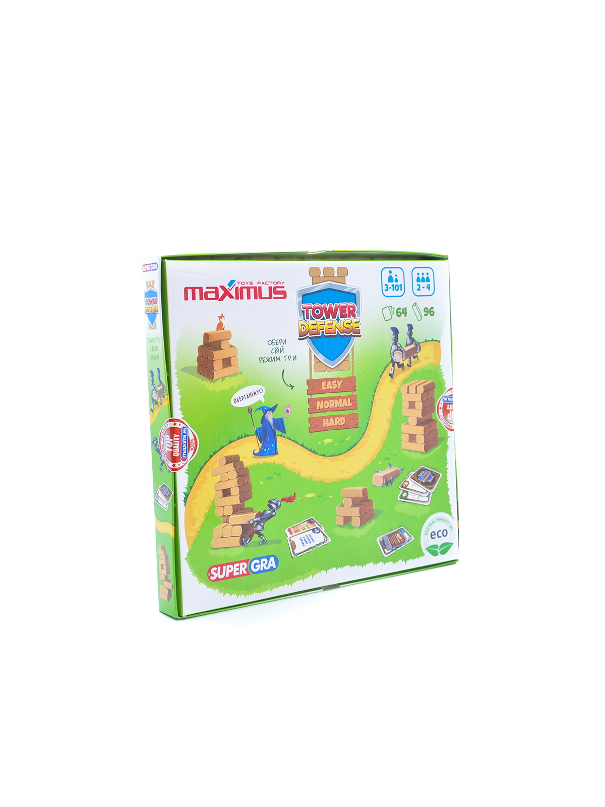 Настільна гра "TOWER DEFENSE", кор. 30*30*3,5 см, ТМ MAXIMUS, Україна