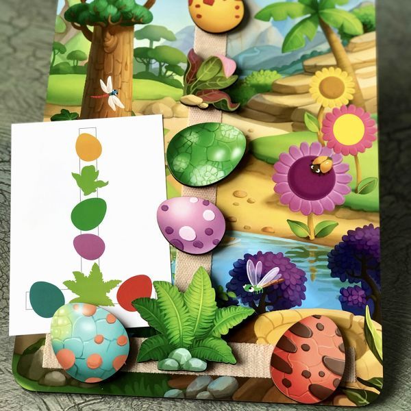 Игра с карточками на липучках "Долина динозаврів", 23*32см, ТМ UBumblebees, Украина