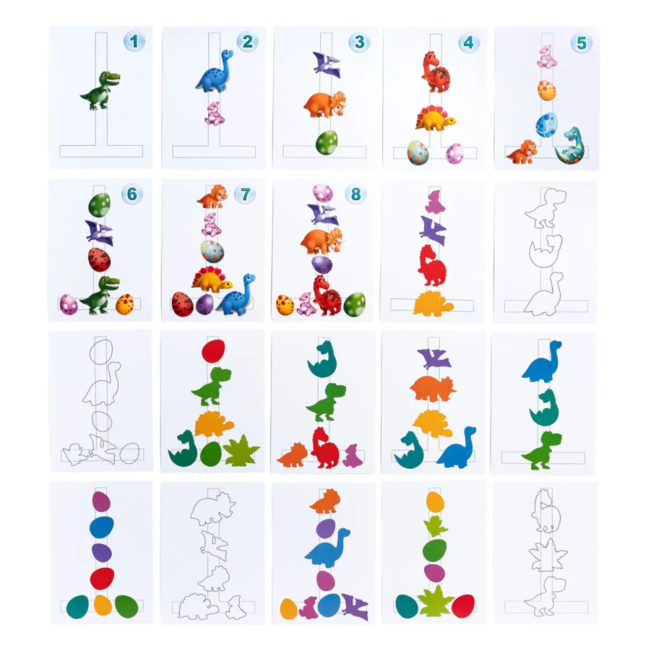 Игра с карточками на липучках "Долина динозаврів", 23*32см, ТМ UBumblebees, Украина