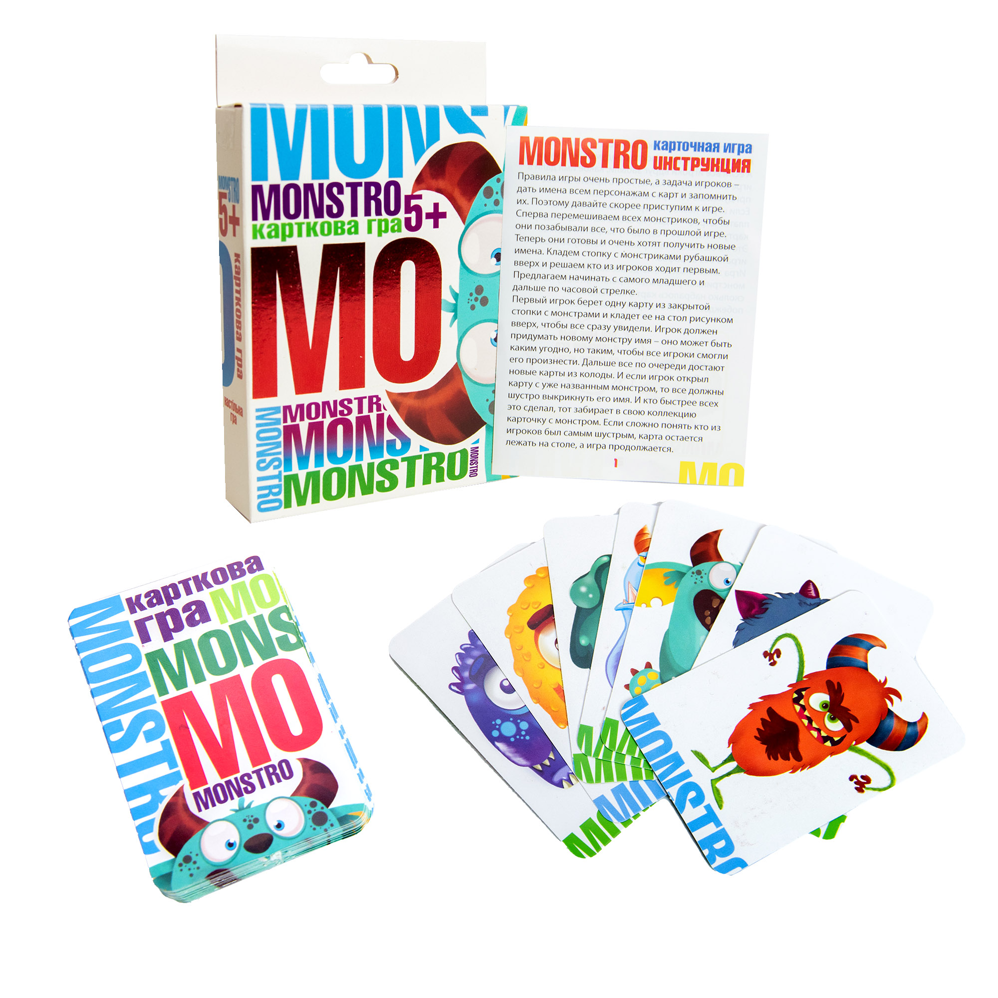 Игра настольная "Monstro" укр., в кор. 9,1*11,5*2,3см, ТМ Стратег, Украина