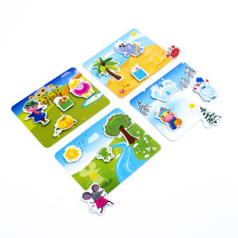 Игра с липучками "Яка пора року" (укр), в кор. 22*18*4см, ТМ Vladi Toys, Украина