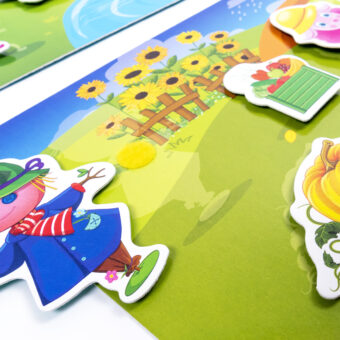 Игра с липучками "Яка пора року" (укр), в кор. 22*18*4см, ТМ Vladi Toys, Украина