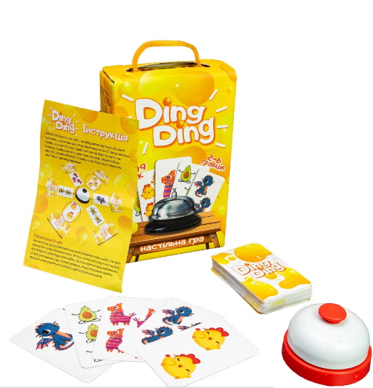 Настільна гра "Ding ding", укр., кор. 12*18,7*4,8см, ТМ Стратег, Україна