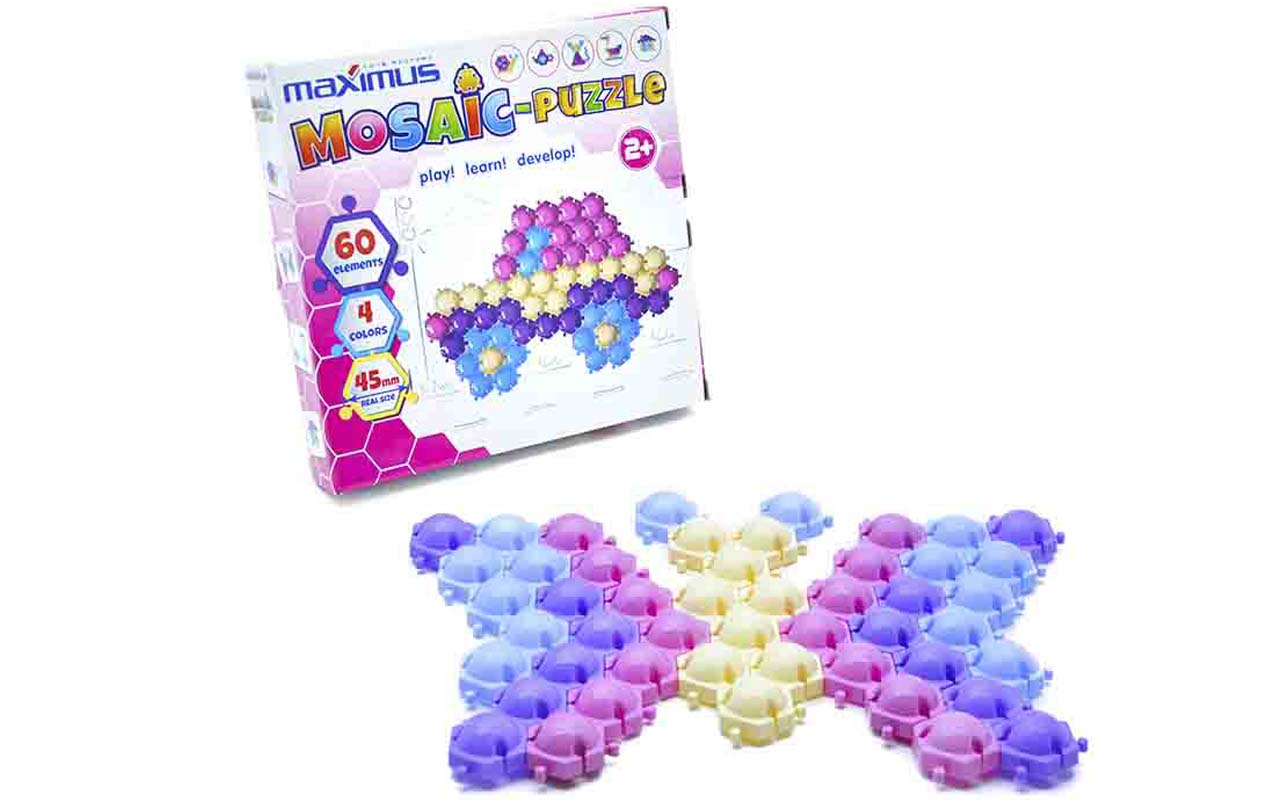 Мозаика-пазл, 60 элементов, в кор. 25*25*5см, ТМ MAXIMUS, Украина (18шт)