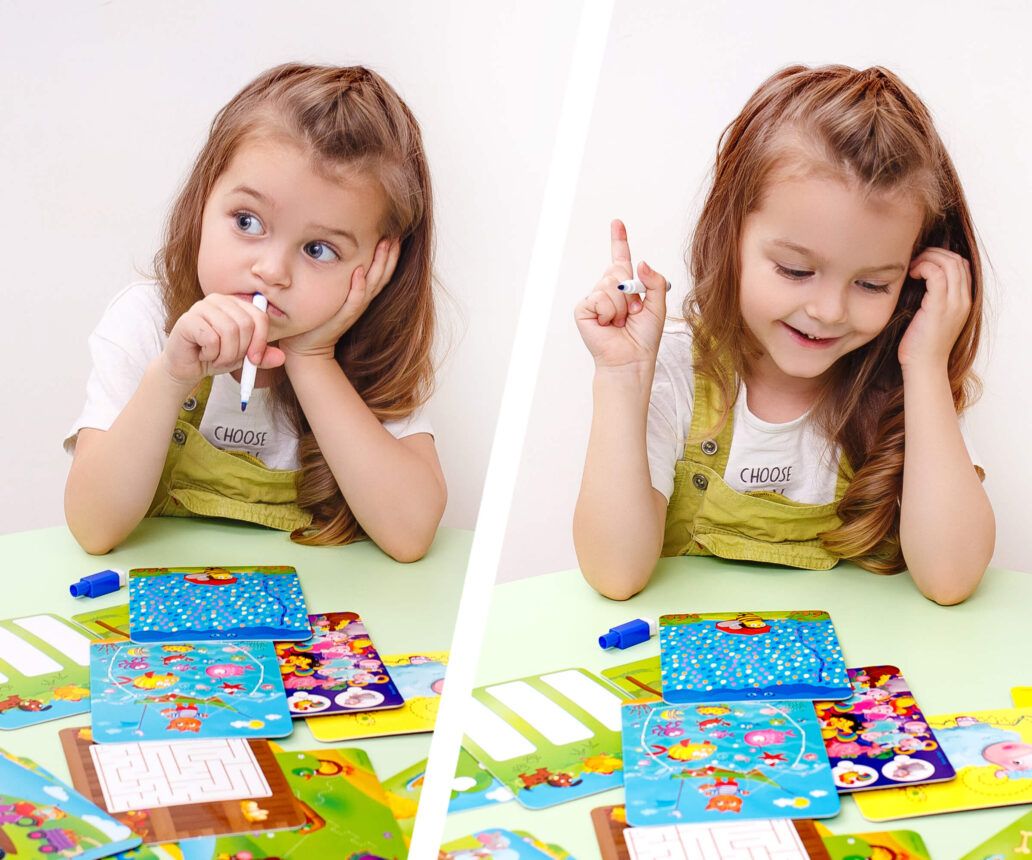 Игра настольная "Пиши та витирай. Ферма" (укр), в кор. 17*13*6см, ТМ Vladi Toys, Украина