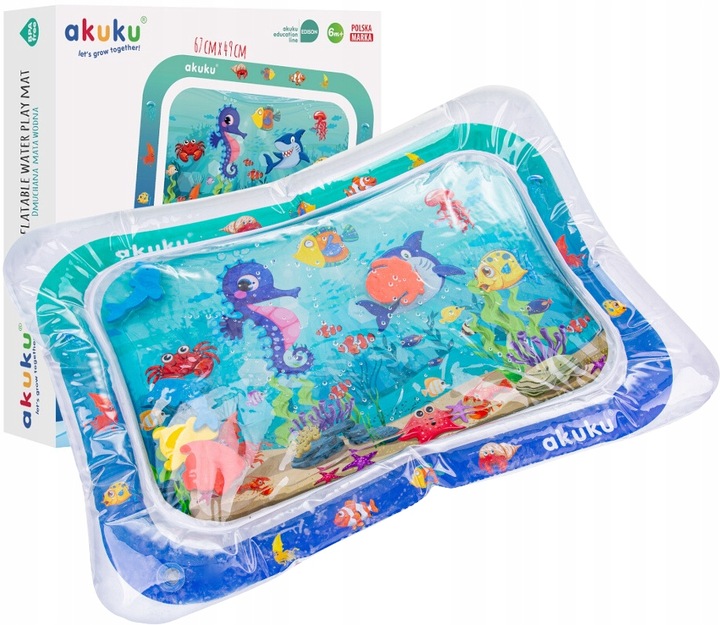 Килимок, що розвиває з водою 67*49см, у кор. 15*14*4см, ТМ AKUKU, Польща