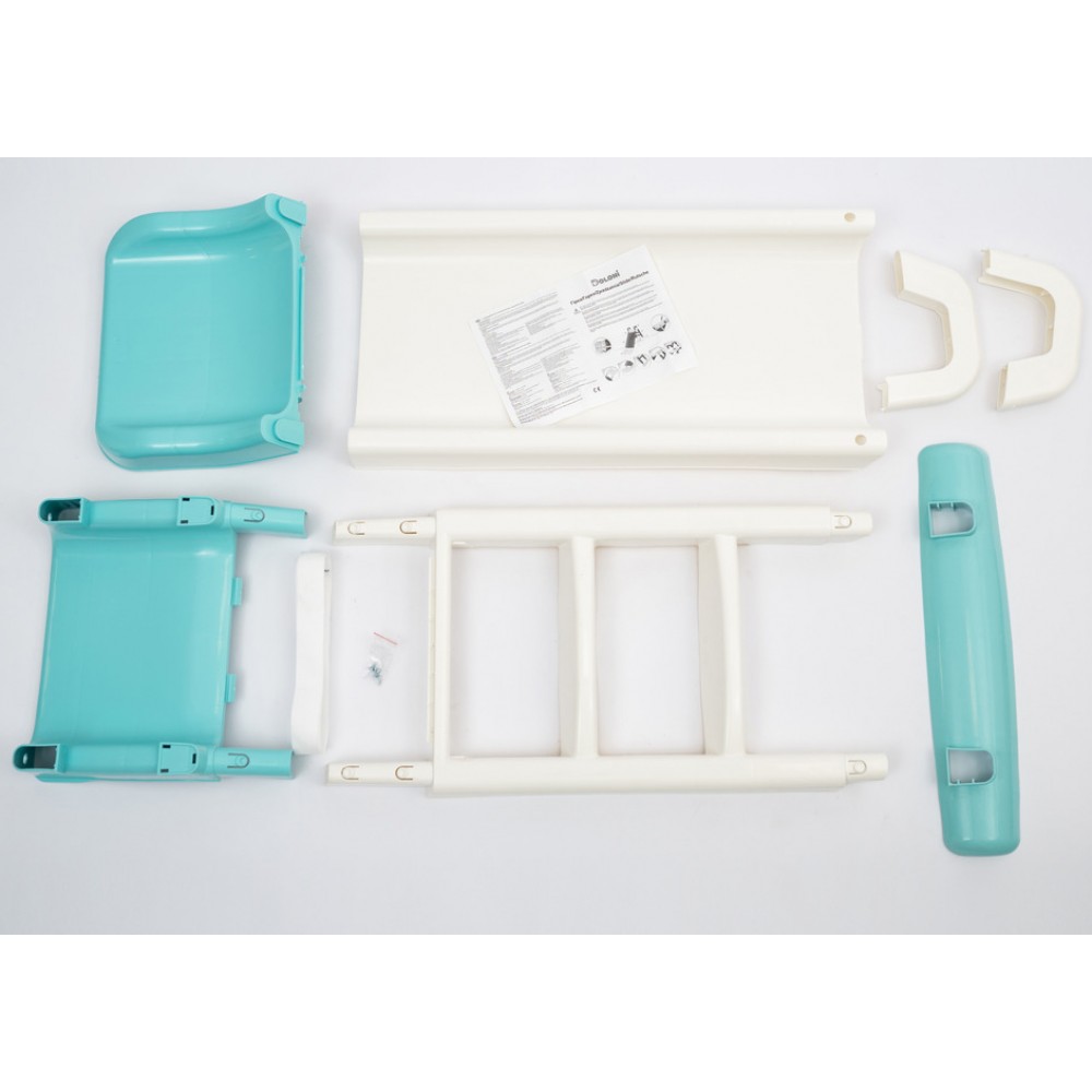 Гірка для катання дітей, 140см, св. бірюзово-кремова, кор. 80*25*44см, ТМ Долоні, Україна