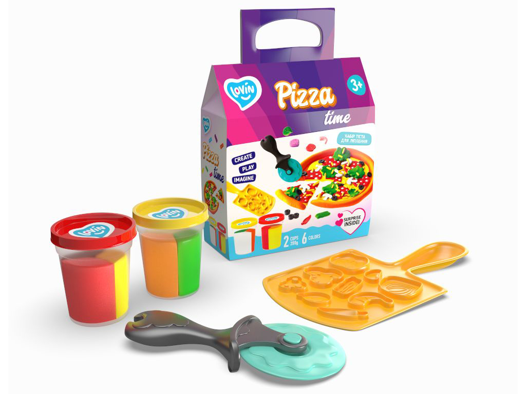 Набір для ліплення Pizza Time ТМ Lovin, в кор. 20*18*8см (12шт)