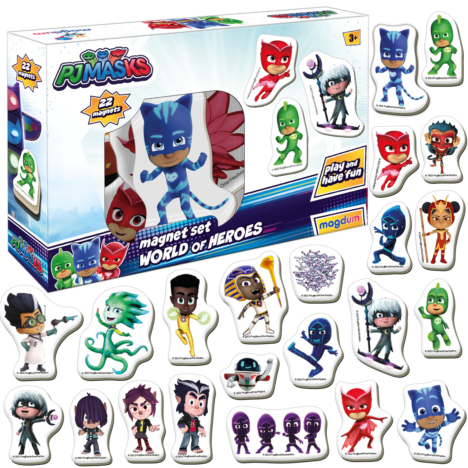 Набор магнитов "Герої в масках. Світ героїв", в кор. 18*13*3см, Украина, Magdum