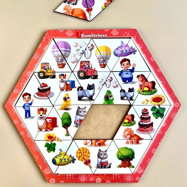 Пазл "Колір та розмір", планш. см, ТМ UBumblebees, Україна