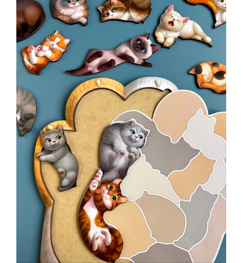 Пазл "Котики-муркотики", планш. 31*21см, ТМ UBumblebees, Україна