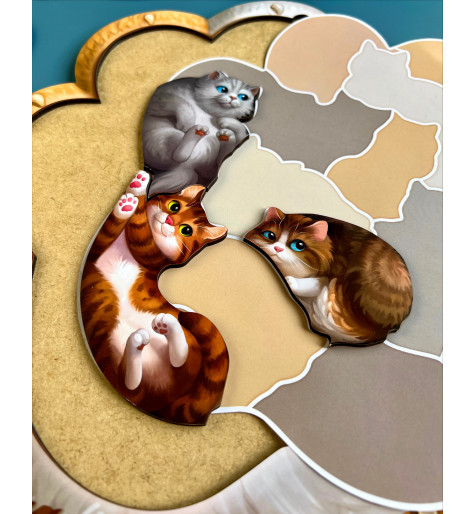 Пазл "Котики-муркотики", планш. 31*21см, ТМ UBumblebees, Україна