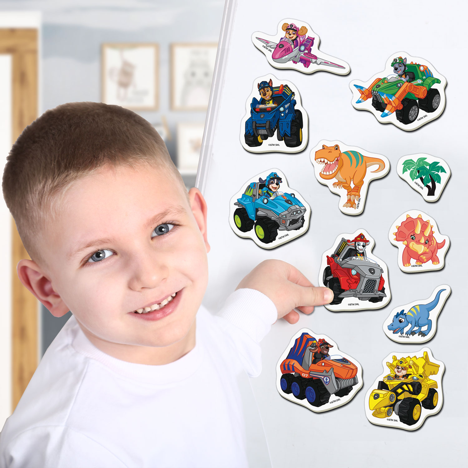 Набір магнітів Щенячий патруль "Диномісія", у кор. 18,5*13*4см, Україна, Magdum