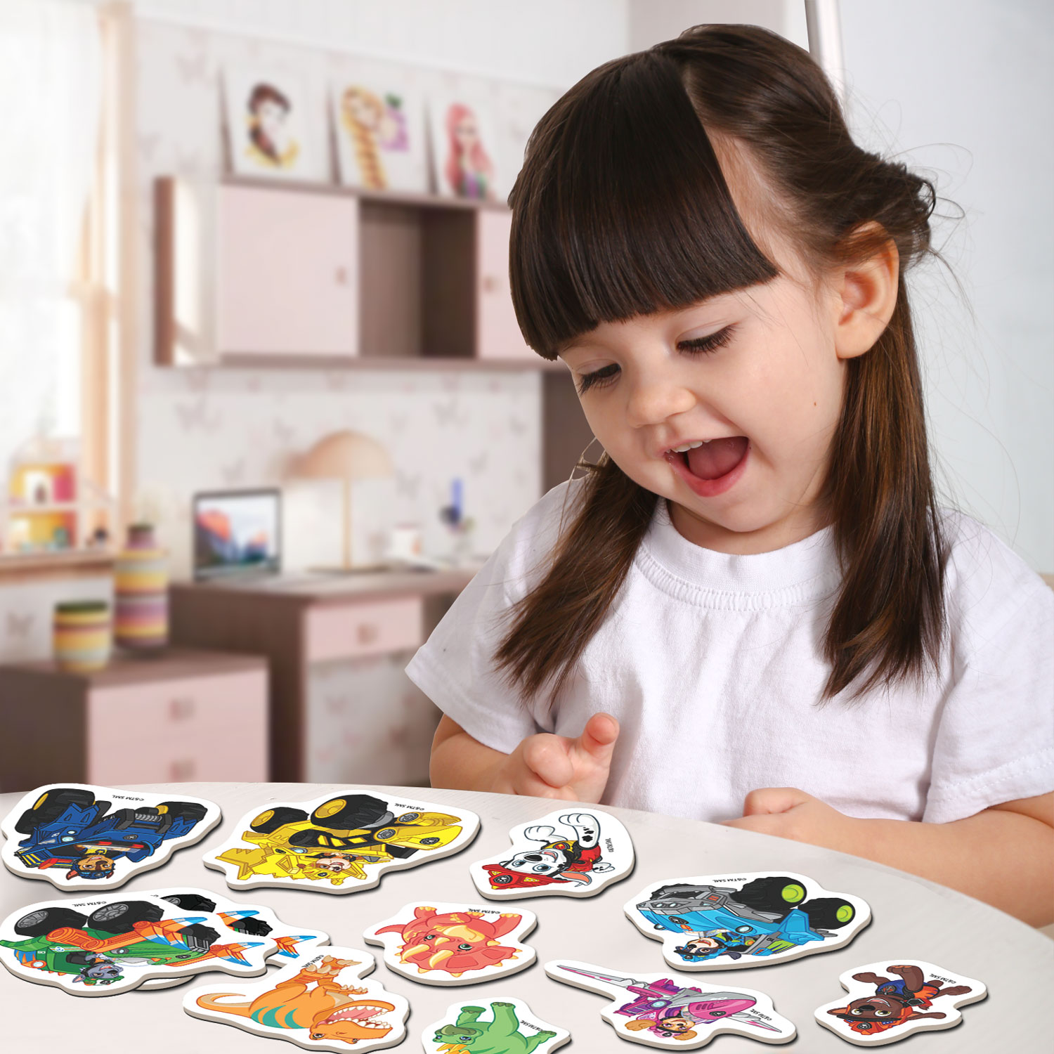 Набір магнітів Щенячий патруль "Диномісія", у кор. 18,5*13*4см, Україна, Magdum