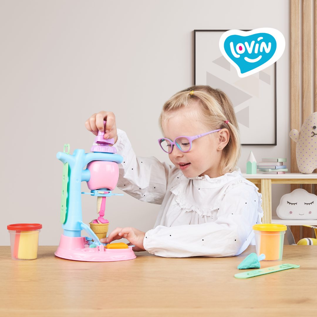 Набор для лепки с тестом Ice Сream Сafe TM Lovin, в кор. 27*29*18см (4шт)