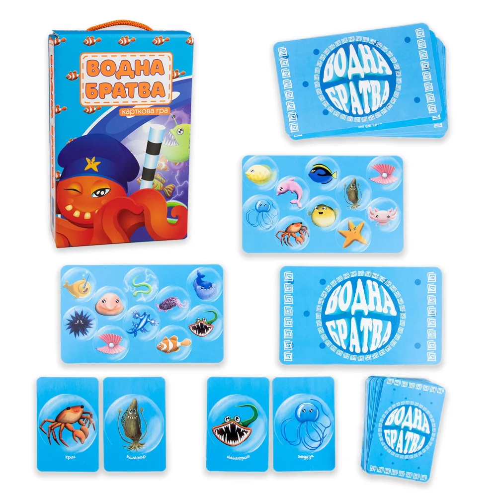 Настольная игра "Водная братва" на украинском языке, в кор. 19*12*4,5см, ТМ Стратег, Украина (22шт)