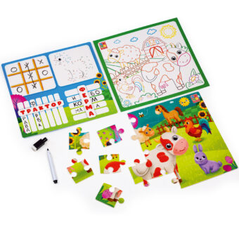 Игра настольная "Набор 4в1. Ферма" (укр), пак. 24*22см, ТМ Vladi Toys, Украина