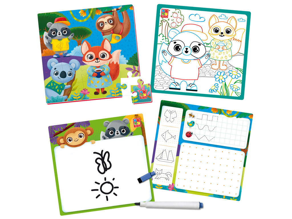 Игра настольная "Набор 4в1. Звірятка" (укр), ТМ Vladi Toys, Украина