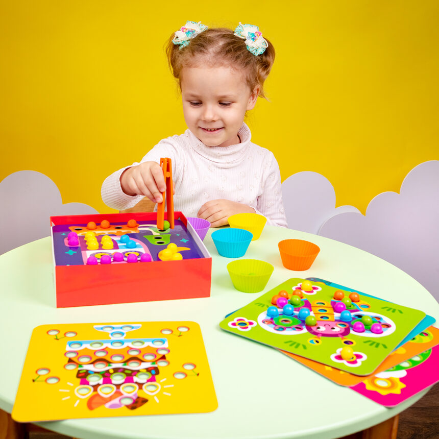 Мозаїка з дерев'яними кульками "Доповни картинку"  (укр), ТМ Vladi Toys, Україна