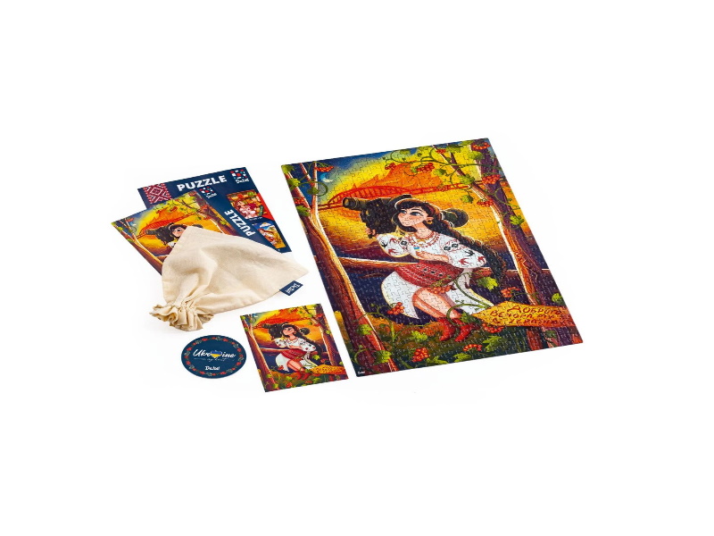 Пазлы Puzzle "Ukrainian girl with the javelin", 500 эл., в кор. 26*26*6см, ТМ Vladi Toys, Украина