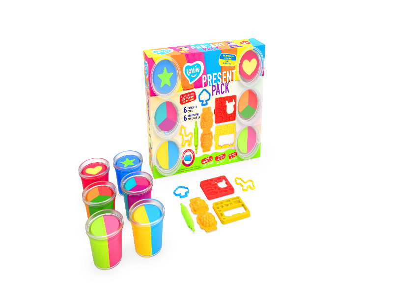 Набор для лепки с тестом Present Pack ТМ Lovin