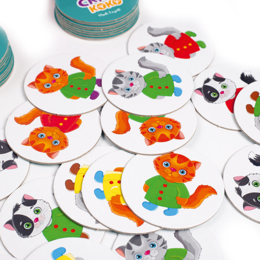 Игра настольная развлекательная Crazy Koko "Скажи "Мяу!" (укр), в кор. 18*14*5см, ТМ Vladi Toys, Украина