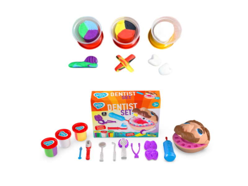 Набір для ліплення з тістом Dentist Set TM Lovin, в кор. 30*22*7см (5шт)