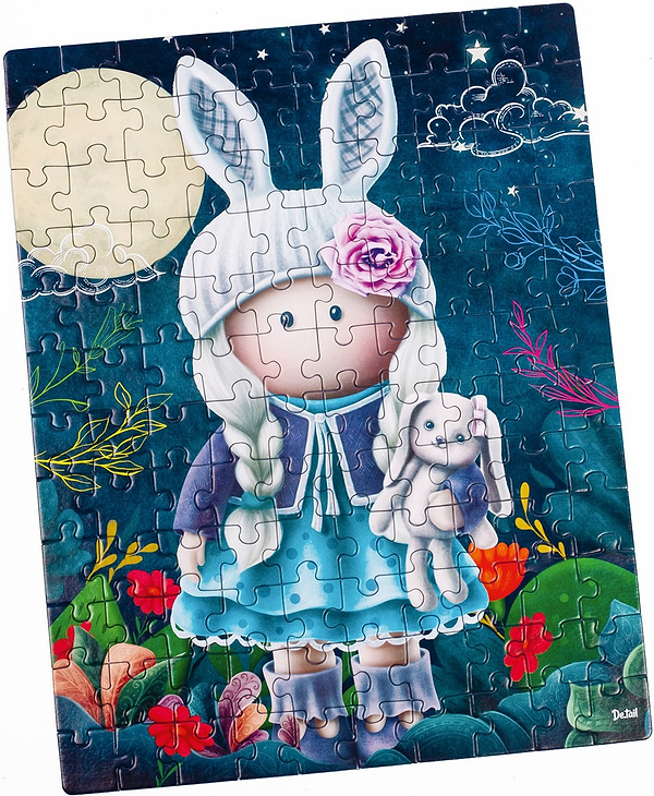 Пазлы "Little bunny doll", по 120эл., в кор. 16*10*3см, ТМ Vladi Toys, Украина